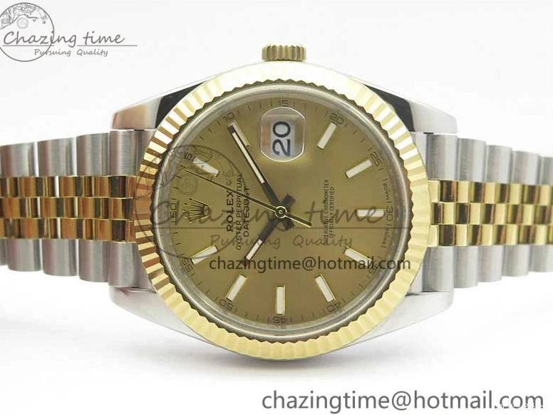 0513 DateJust 41 126333 SS YG ARF 1:1 Best Edition 904L Steel YG Lumed Dial on Jubilee Bracelet A Vibrant 3223